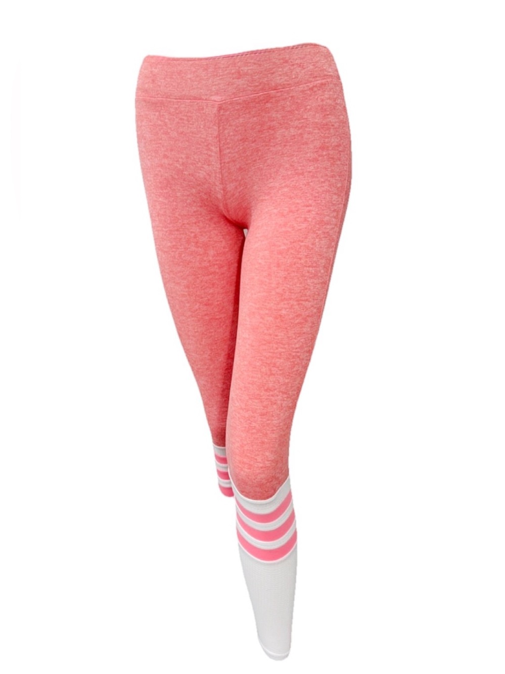 Bombshell Sportswear Coral Sock Leggings Small Mesh Panel Athleisure